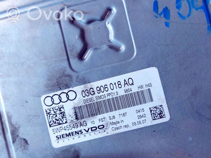 Audi A4 S4 B7 8E 8H Centralina/modulo del motore 03G906018AQ