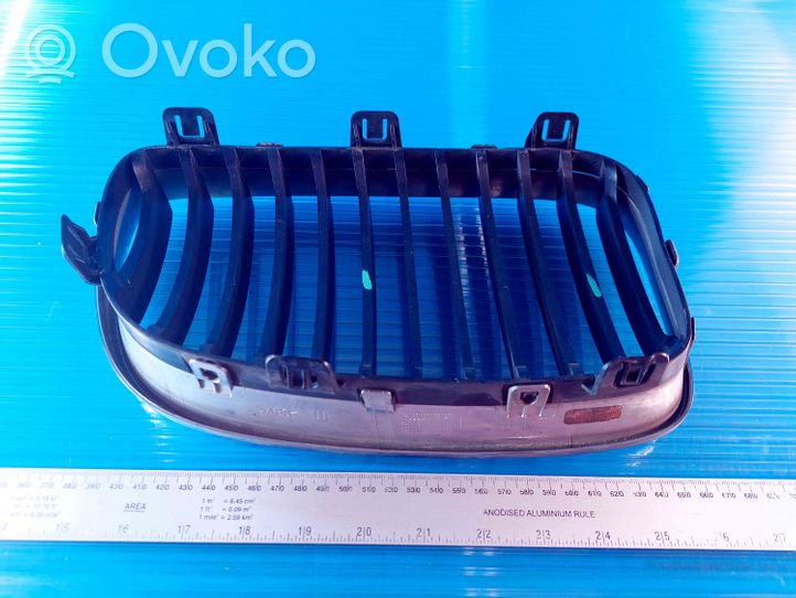 BMW 1 E81 E87 Grille calandre supérieure de pare-chocs avant 7166439