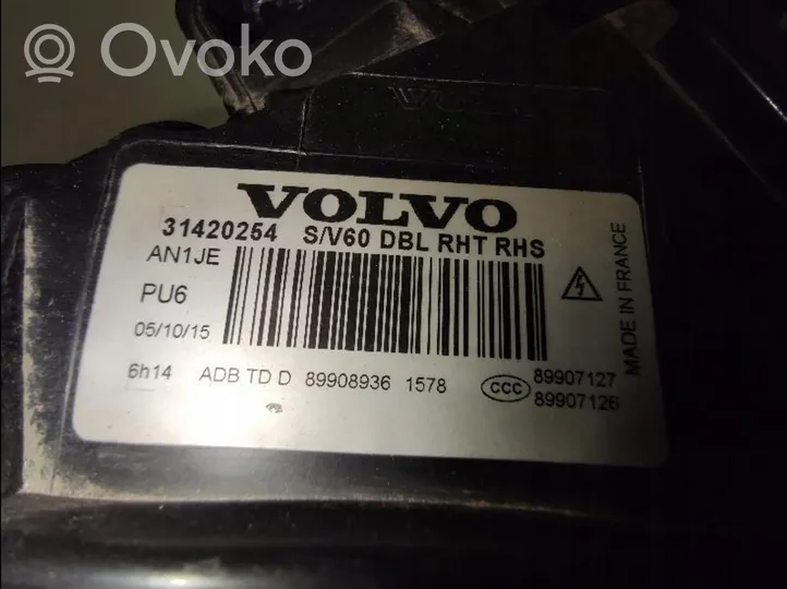 Volvo S60 Faro/fanale 31420254