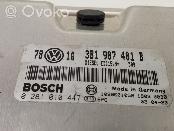 Volkswagen PASSAT B5.5 Moottorin ohjainlaite/moduuli 3B1907401B