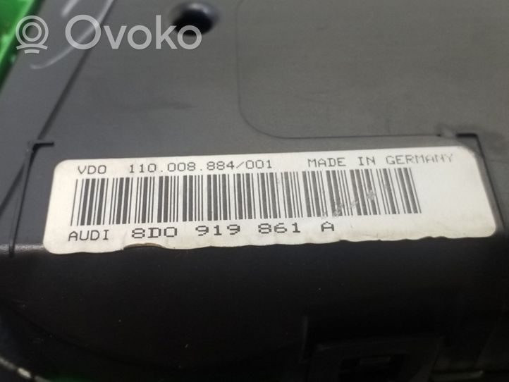 Audi A4 S4 B5 8D Tachimetro (quadro strumenti) 8D0919861A