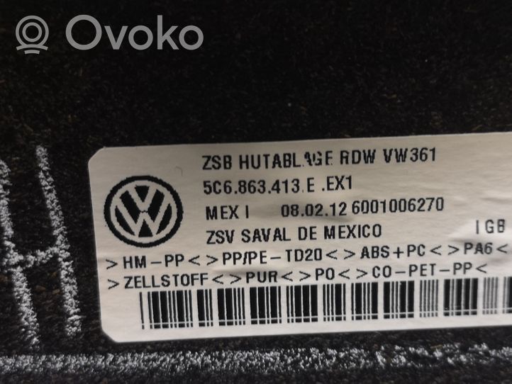 Volkswagen Jetta VI Półka tylna bagażnika 5C6863413E