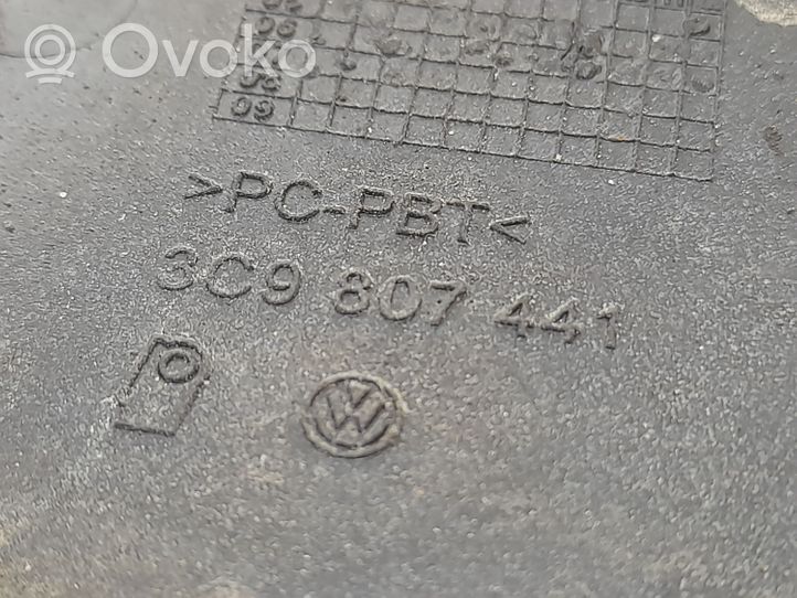 Volkswagen PASSAT B6 Tapa/tapón del gancho de remolque delantero 3C9807441