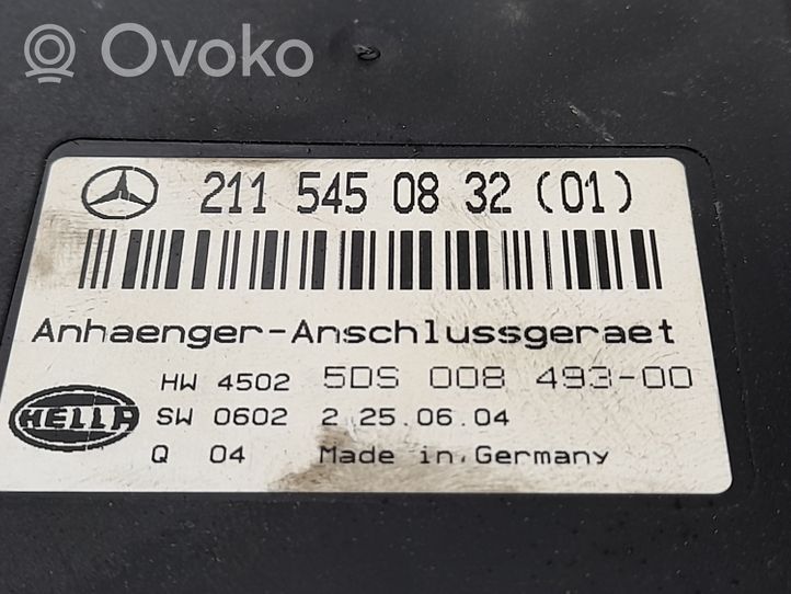 Mercedes-Benz E W211 Module de contrôle crochet de remorque 2115450832