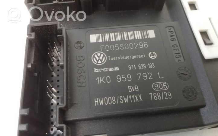 Volkswagen PASSAT B6 Motorino alzacristalli della portiera anteriore 1K0959792L