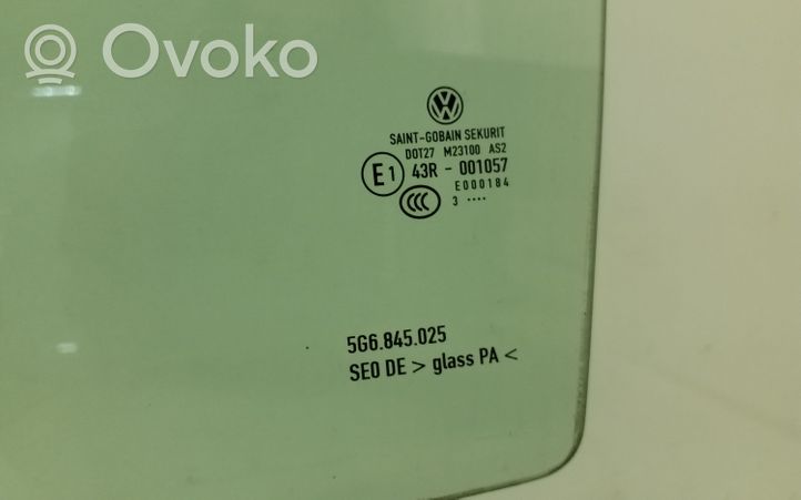 Volkswagen Golf VII Szyba drzwi tylnych 5G6845025