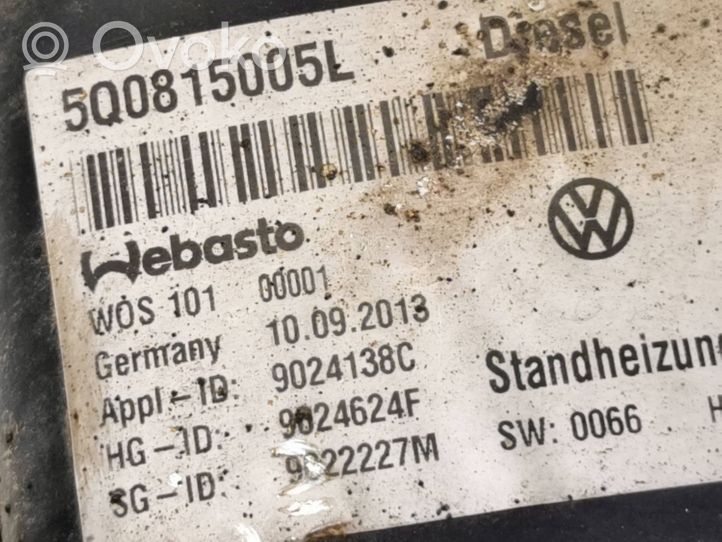 Volkswagen Golf VII Pre riscaldatore ausiliario (Webasto) 5Q0815005L