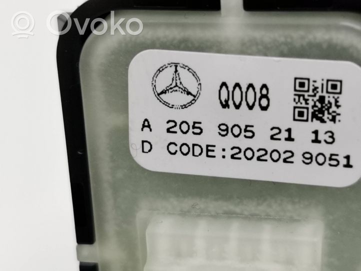 Mercedes-Benz EQC Przyciski sterowania fotela A2059052113