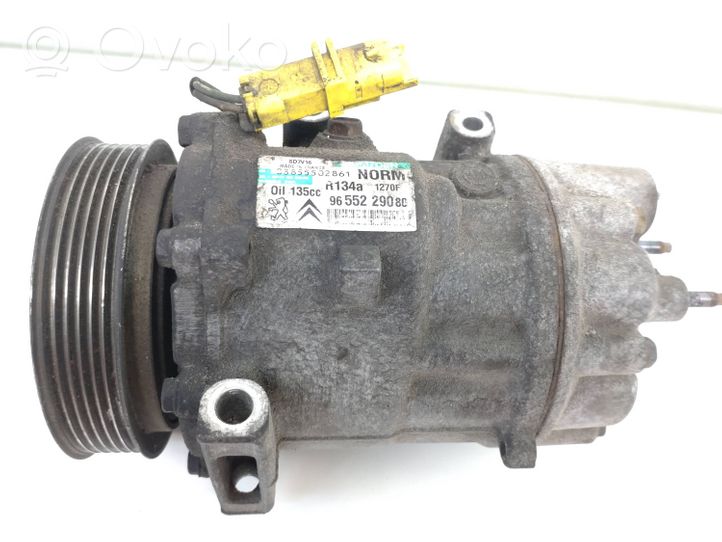 Peugeot 807 Ilmastointilaitteen kompressorin pumppu (A/C) 9655229080