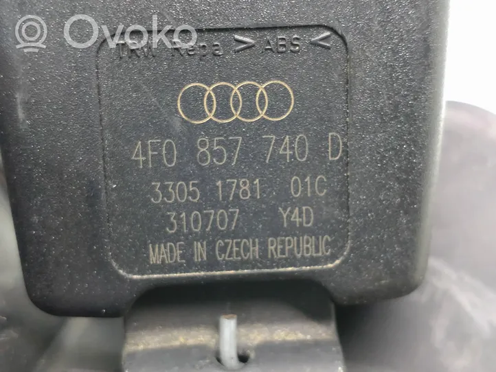 Audi A6 Allroad C6 Klamra tylnego pasa bezpieczeństwa 4F0857740D