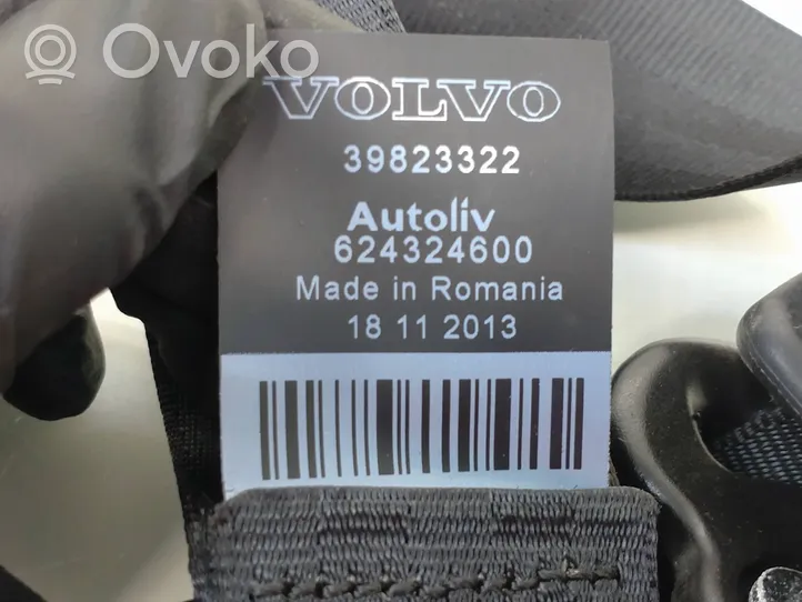 Volvo V60 Ceinture de sécurité arrière 39823322