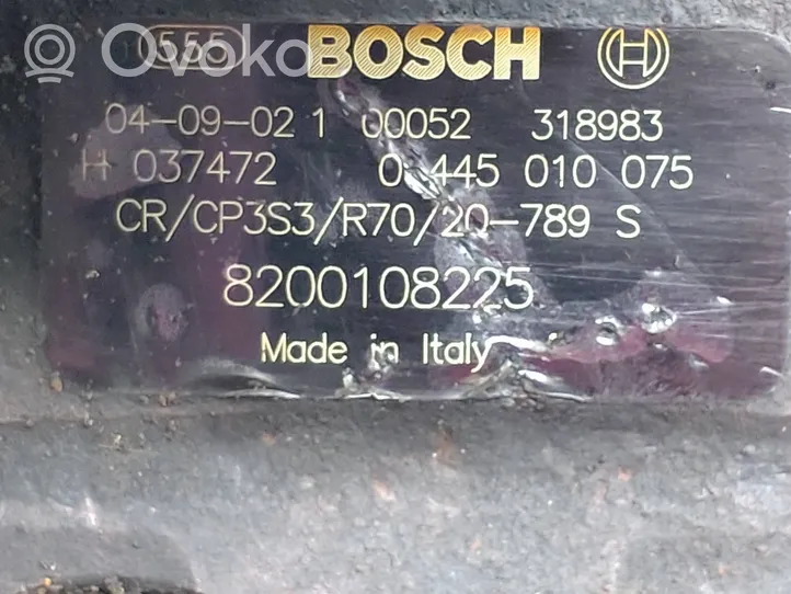 Opel Vivaro Pompa ad alta pressione dell’impianto di iniezione 8200108225