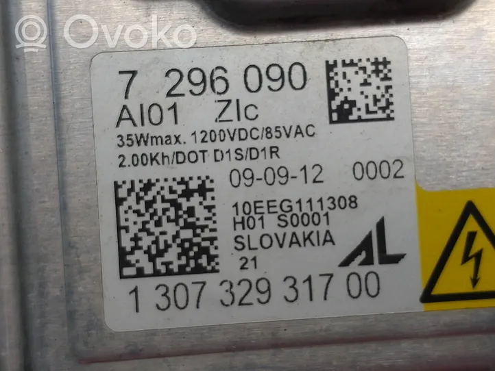 BMW 3 F30 F35 F31 Moduł poziomowanie świateł Xenon 7296090