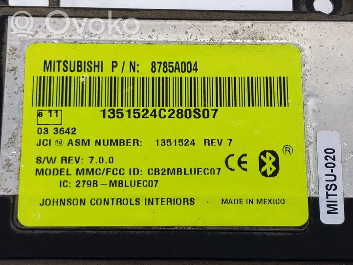 Mitsubishi Outlander Sterownik / Moduł sterujący telefonem 8785A004