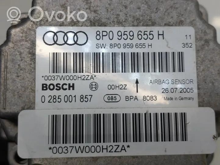 Audi A3 S3 A3 Sportback 8P Centralina/modulo airbag 8P0959655H