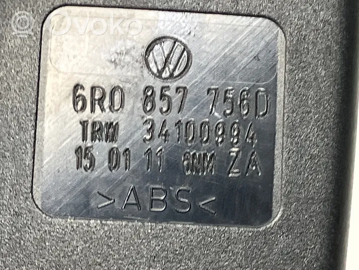 Volkswagen Cross Polo Etuistuimen turvavyön solki 6R0857756D
