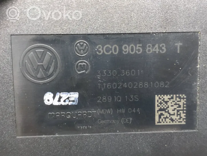 Volkswagen PASSAT B7 Blocchetto accensione 3C0905843T