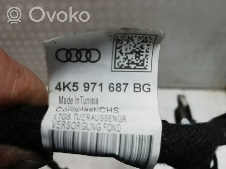 Audi A6 S6 C8 4K Etuoven johtosarjan johdinnipun kumisuojus 4K5971687BG