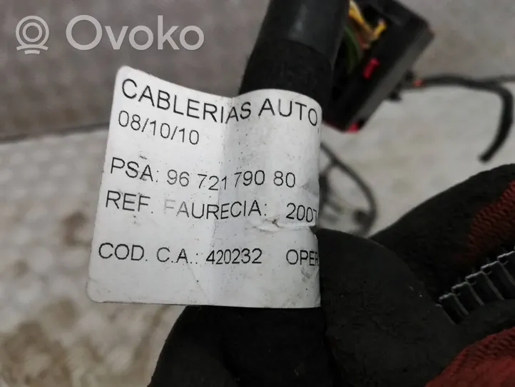 Citroen C4 II Wiązka przewodów czujnika parkowania PDC 9672179080