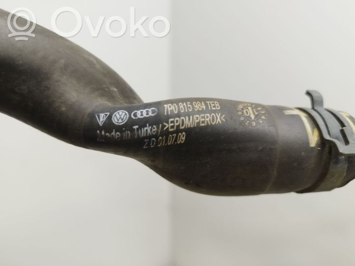 7P0815249 Porsche Cayenne (92A) Tuyau de liquide de refroidissement