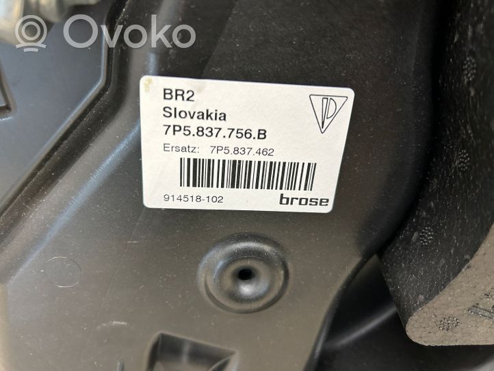 Porsche Cayenne (92A) Elektryczny podnośnik szyby drzwi przednich 7P5837756B