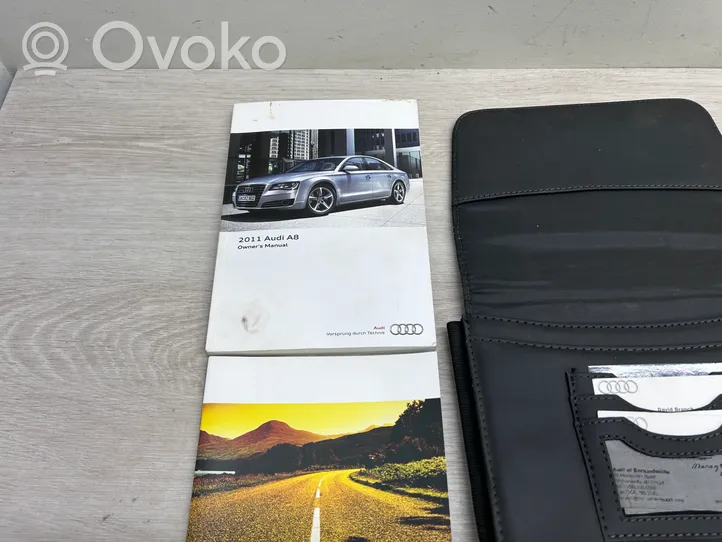 Audi A8 S8 D4 4H Owners service history hand book 