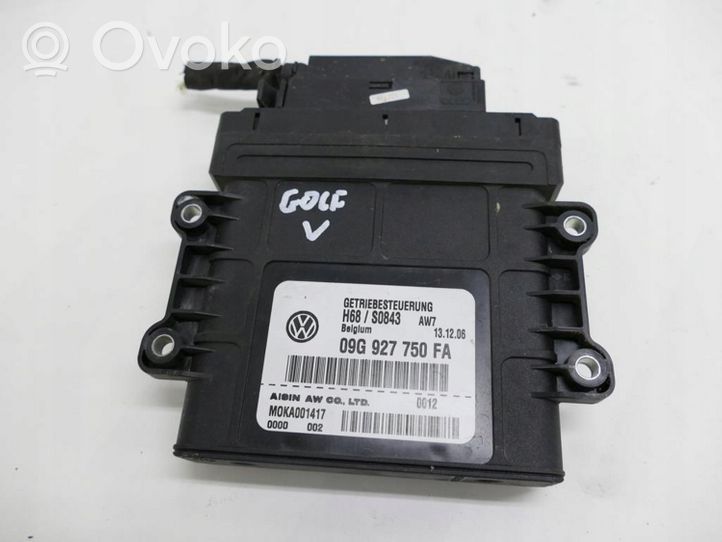 Volkswagen Golf V Module de contrôle de boîte de vitesses ECU 09G927750FA