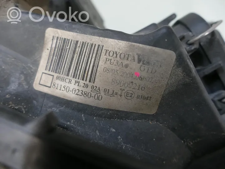 Toyota Corolla E120 E130 Lampa przednia 81150-02380