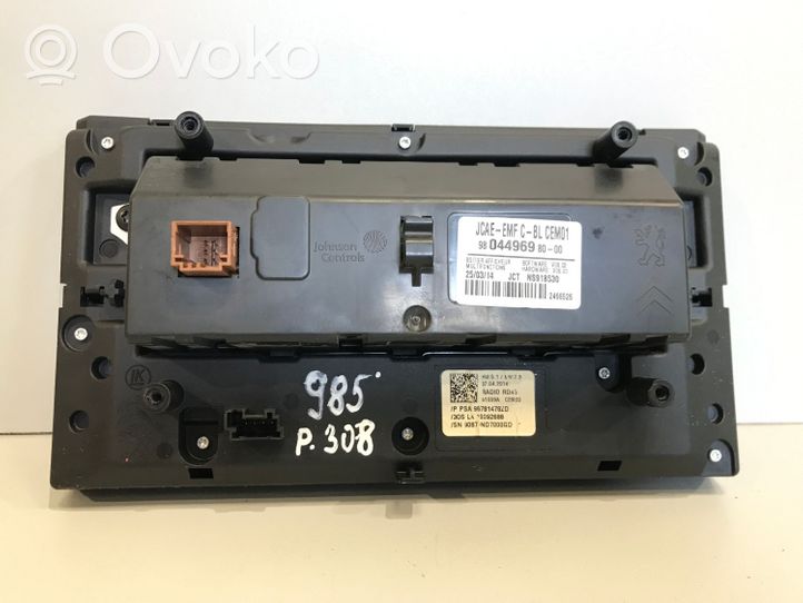 Peugeot 308 Controllo multimediale autoradio 96781478ZD