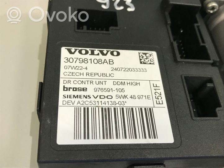 Volvo V50 Priekinis varikliukas langų pakėlėjo 30798108AB