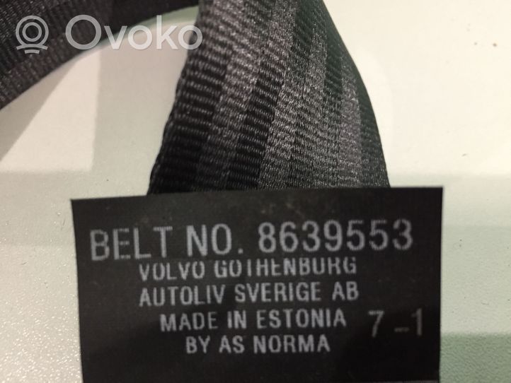 Volvo V50 Cintura di sicurezza posteriore 8639553