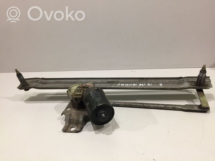 Volkswagen PASSAT B2 Mechanizm i silniczek wycieraczek szyby przedniej / czołowej 321955605A