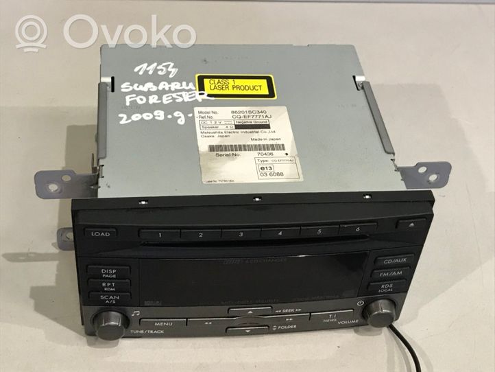 Subaru Forester SH Unità principale autoradio/CD/DVD/GPS 86201SC340