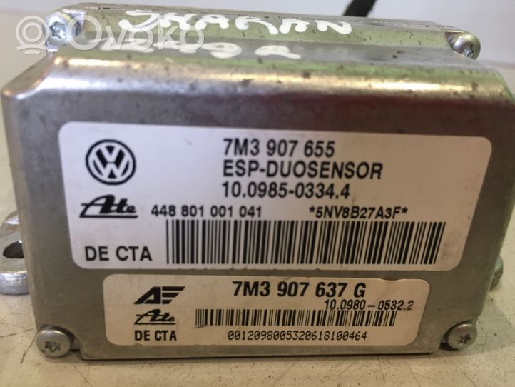 Volkswagen Sharan ESP acceleration yaw rate sensor 7M3907655