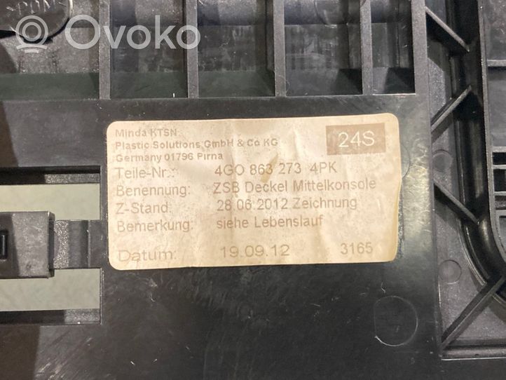 Audi A6 C7 Panel popielniczki przedniej tunelu środkowego 4G0863273A