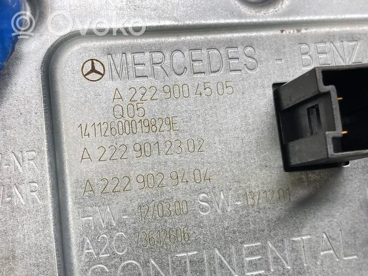 Mercedes-Benz S W222 Xenon-valojen ohjainlaite/moduuli A2229004505