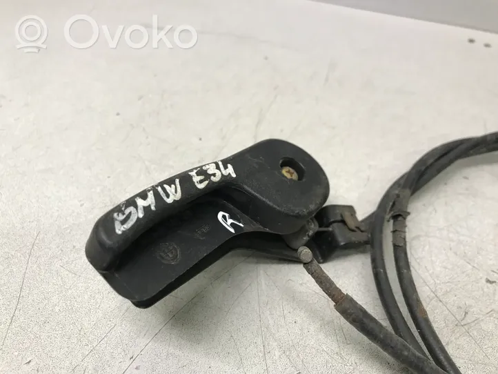 BMW 5 E34 Linka zamka pokrywy przedniej / maski silnika 51238102497