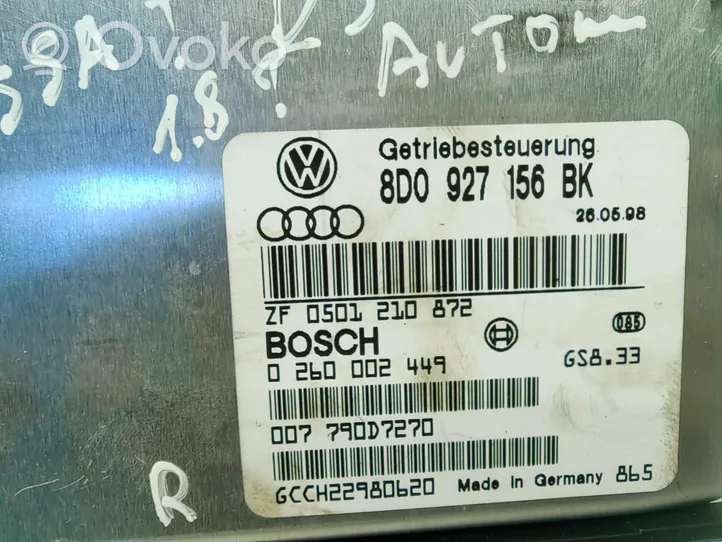 Volkswagen PASSAT B5 Блок управления двигателя 8D0927156BK