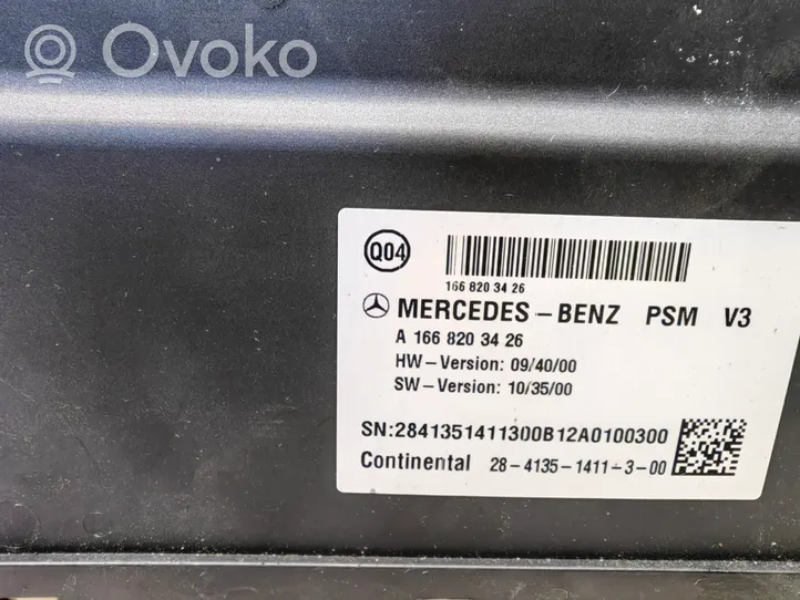 Mercedes-Benz ML W166 Module de commande de siège A1668203426