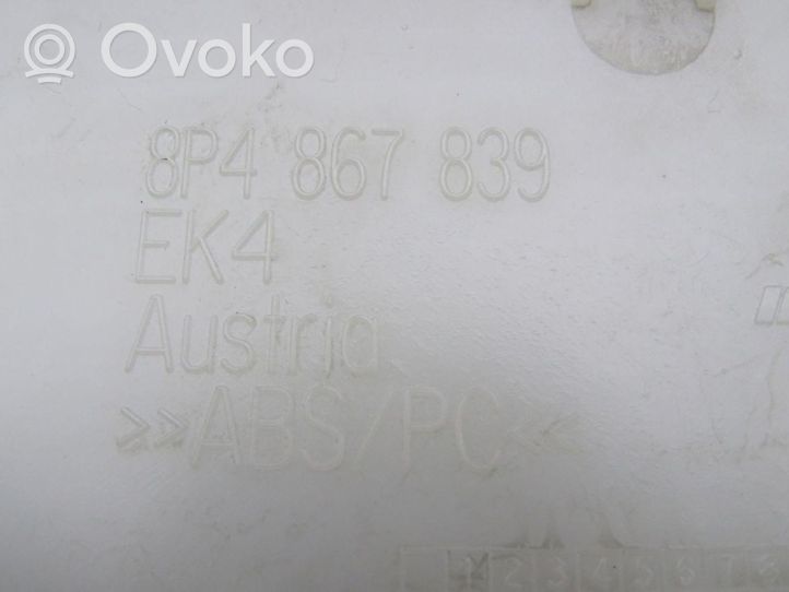 Audi A3 S3 8P Osłona / Listwa podsufitki bagażnika 8P4867839