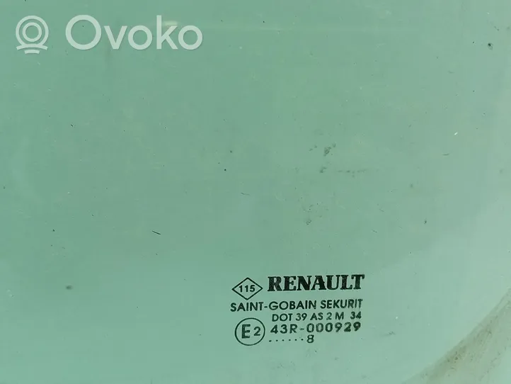 Renault Kangoo II Pagrindinis priekinių durų stiklas (keturdurio) 
