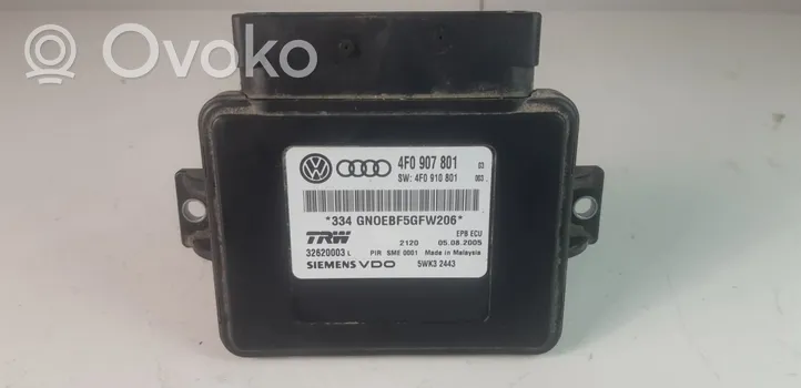 Audi A6 S6 C6 4F Moduł / Sterownik hamulca ręcznego 4F0907801