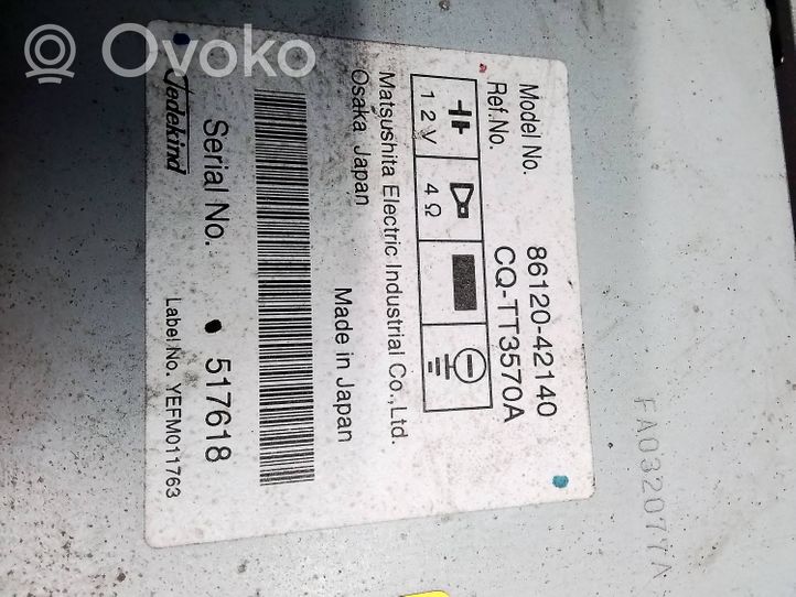 Toyota iQ Radija/ CD/DVD grotuvas/ navigacija 8612042140