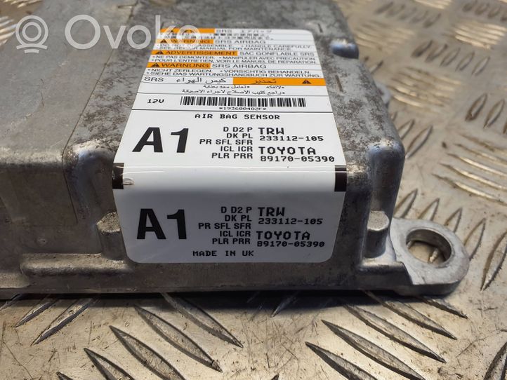 Toyota Avensis T270 Module de contrôle airbag 8917005390