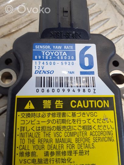 Toyota Prius (XW30) Czujnik przyspieszenia ESP 8918348030