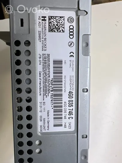 Audi A6 C7 Radio / CD/DVD atskaņotājs / navigācija 4G0035746C