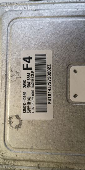 Chevrolet Epica Komputer / Sterownik ECU i komplet kluczy 96418364-