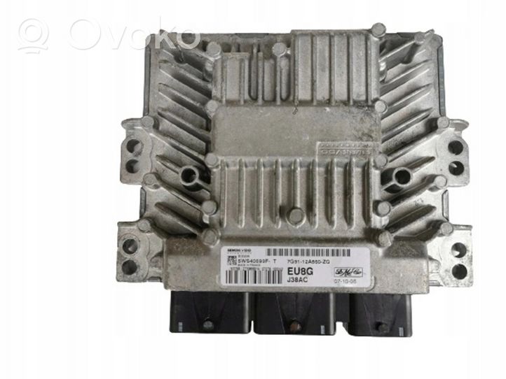Ford Galaxy Komputer / Sterownik ECU i komplet kluczy 7G91-12A650-ZG