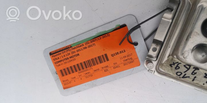 Hyundai i10 Kit calculateur ECU et verrouillage 39110-04155
