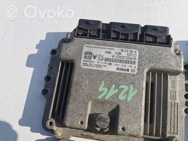 Citroen Nemo Kit centralina motore ECU e serratura 0281014444